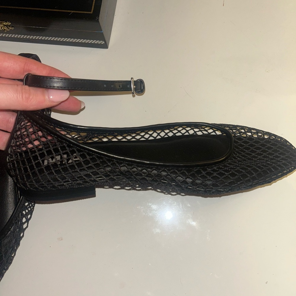 MIA Women's Black Mesh Loafers - Picture 3 of 3